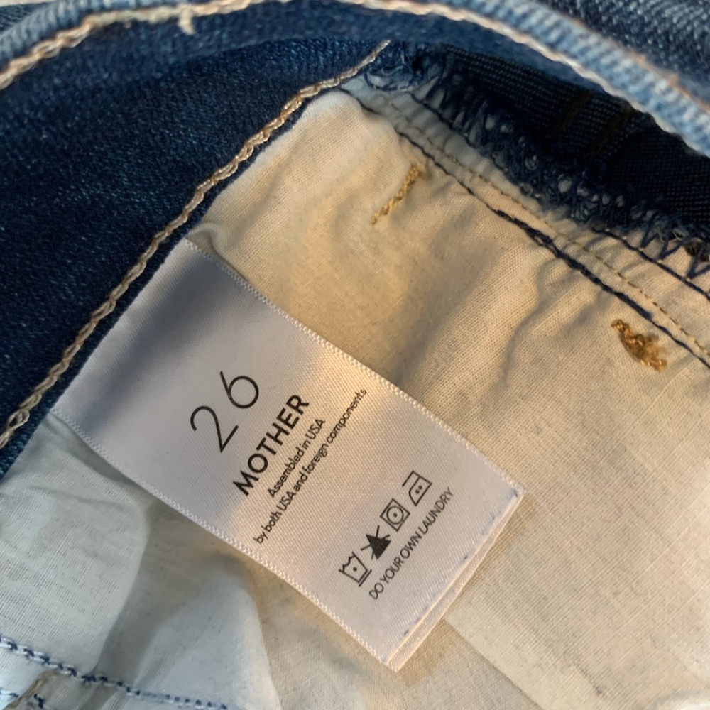 MOTHER High Rise Blue Jeans - Picture 4 of 7